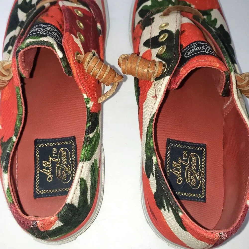 SPERRY Top Sider Milly Girls Laceless Multicolor Tropical Loafers Girls Size 7